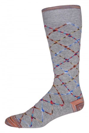 Robert Graham Ashbrook Sock Grigie | 437XWFHTS