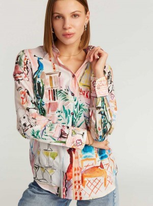 Robert Graham Carrie Long Sleeve Woven Shirt Multi | 576INAZWX