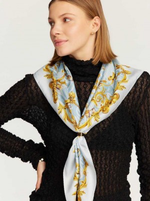 Robert Graham Champagne Ornamental Square Scarf Multi | 052LNUAPH