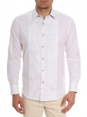Robert Graham Clarion Long Sleeve Button Down Shirt Bianche | 348SBOXWE