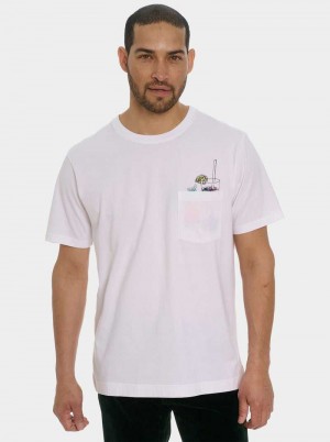 Robert Graham Cocktail Splash T-shirt Bianche | 604ZBOHPW