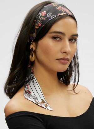 Robert Graham Floral Tiger Skinny Scarf Multi | 082OXLJIV