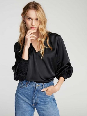 Robert Graham Jordyn Blouse Nere | 937MAXJBK