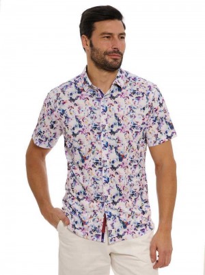 Robert Graham Le Pelosa Short Sleeve Knit Shirt Multi | 398PSBDIT
