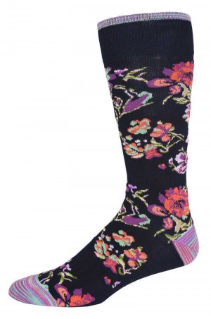 Robert Graham Manchester Sock Blu Marino | 476UASPBE