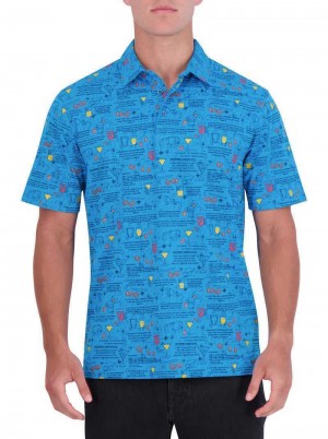 Robert Graham Negroni Polo Blu Chiaro | 973PXFOIV