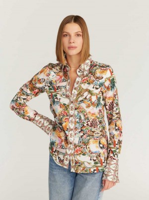 Robert Graham Priscilla Woven Shirt Multi | 465FKAQUB