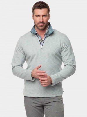 Robert Graham Remo Long Sleeve Knit 1/4 Zip Corallo | 941PBGFVO