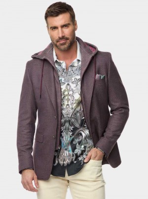 Robert Graham The Jetset Iii Woven Sport Coat Bordeaux | 397DBTZHX