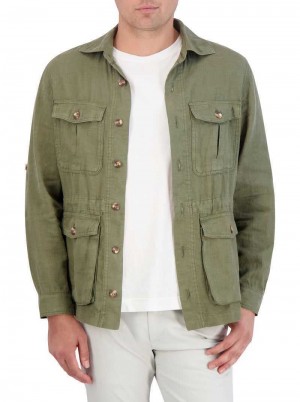 Robert Graham Weston Sahara Jacket Verde Oliva | 361JYUHZA